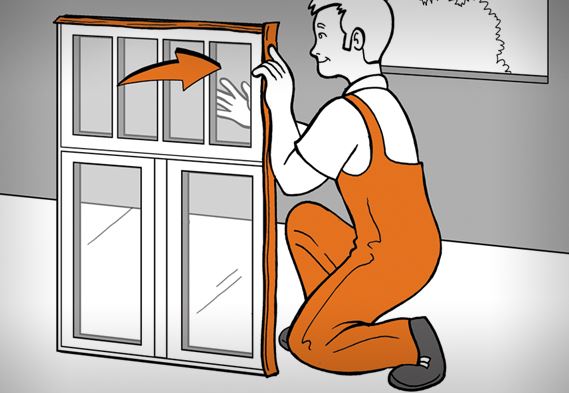 Ανοίξτε τη συσκευασία τών κουφωμάτων pvc