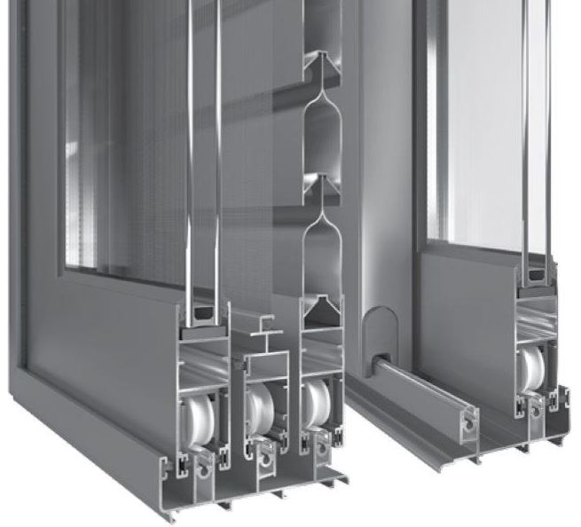 Aluminum sliding frames europa 100