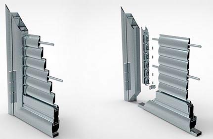 Παντζούρια αλουμινίου απλού τύπου Παντζούρια αλουμινίου απλού τύπου